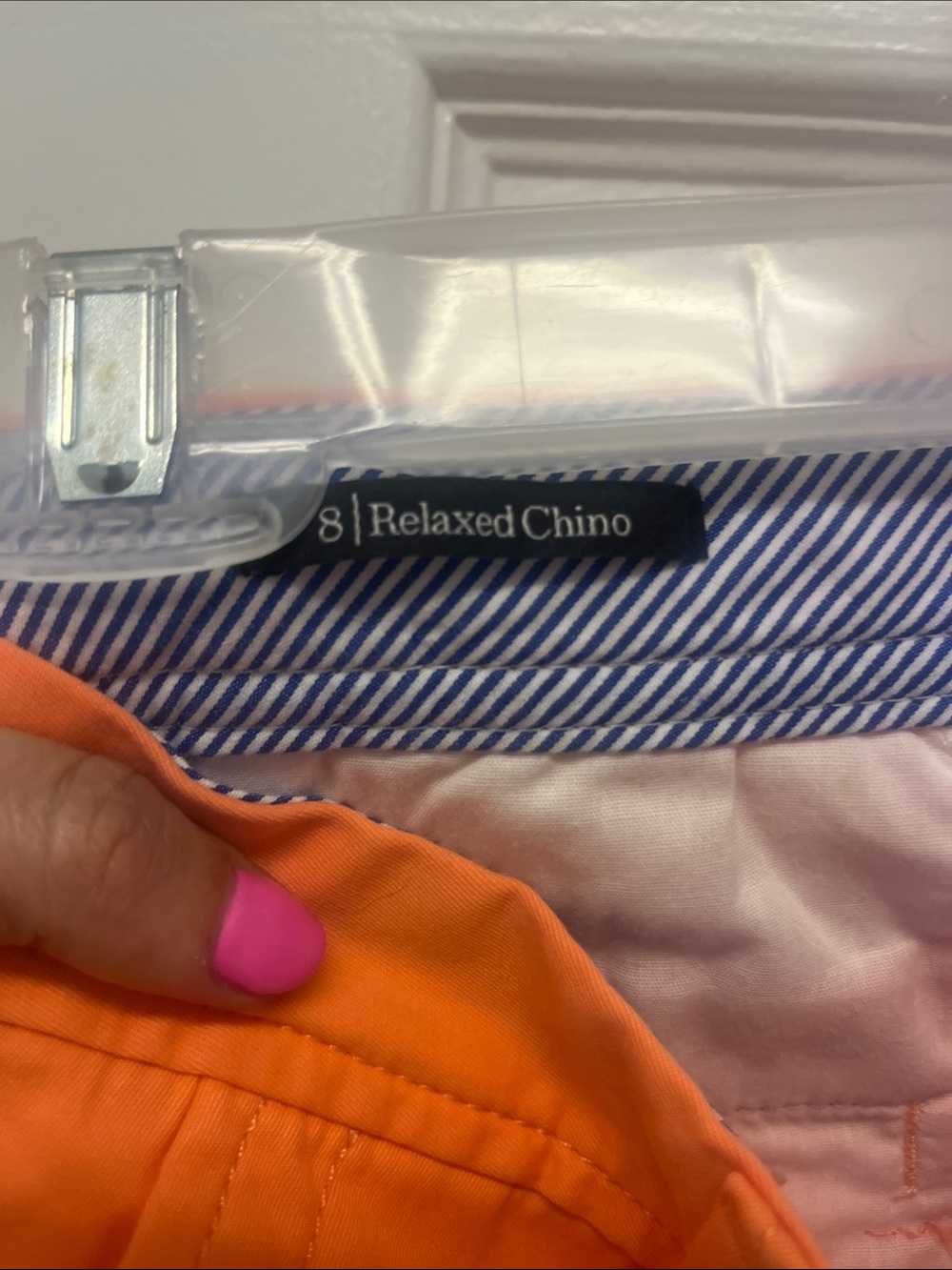 Talbots Orange Cropped Ankle Pants - Picture 2 of 4